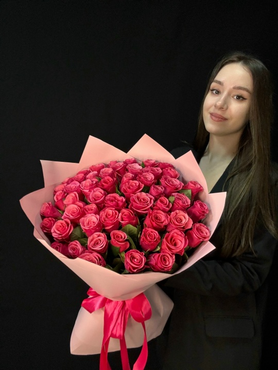 Букет 51 розовая роза