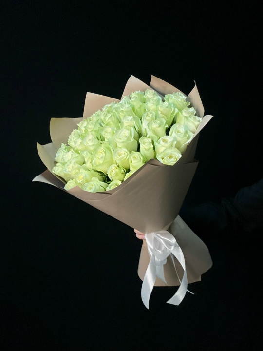 Букет 51 белая роза 