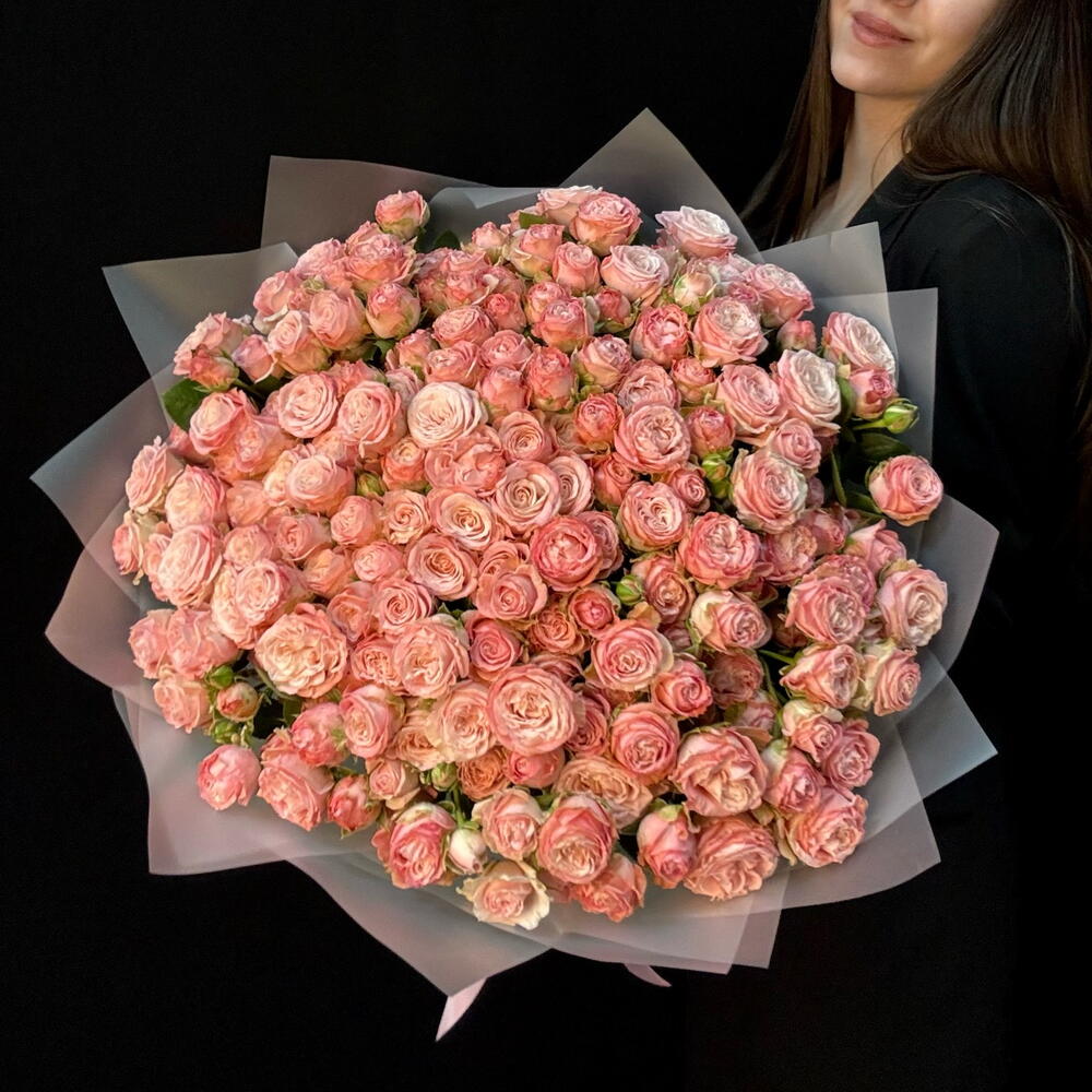 51 кустовая пион роза Бомбастик L