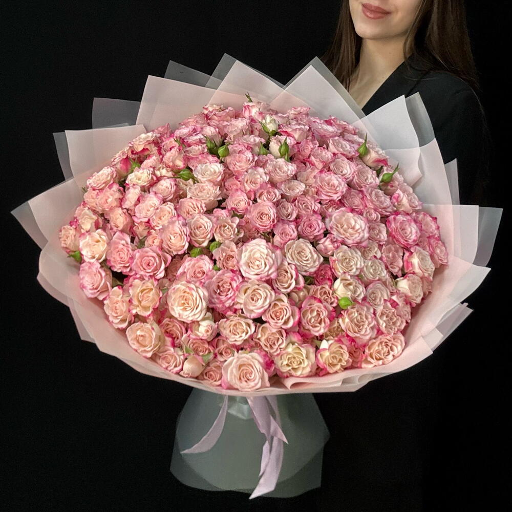 Букет 51 кустовая роза Reflex (размер L)