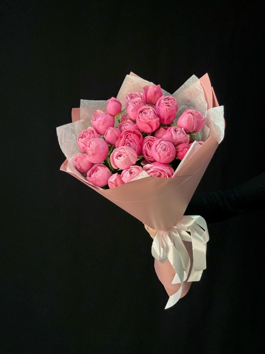 Кустовые пион розы Сильва Пинк 7 шт