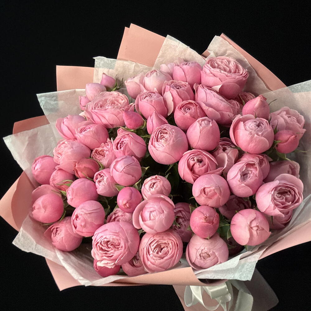 Кустовые пион розы Сильва Пинк 15 шт (мб 299)