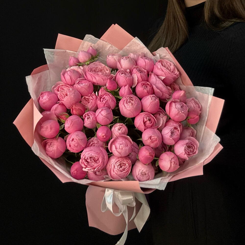 Кустовые пион розы Сильва Пинк 15 шт (мб 299)