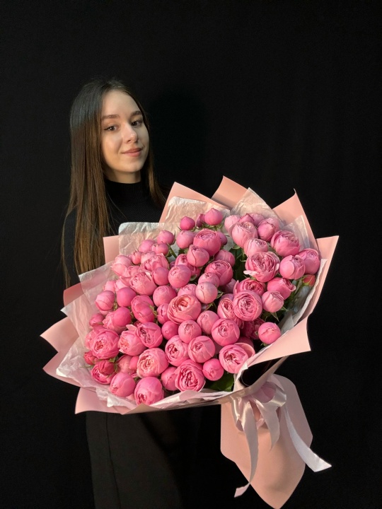   Кустовые пион розы Сильва Пинк 25 шт (мб 300)