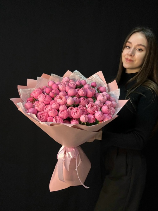   Кустовые пион розы Сильва Пинк 25 шт (мб 300)