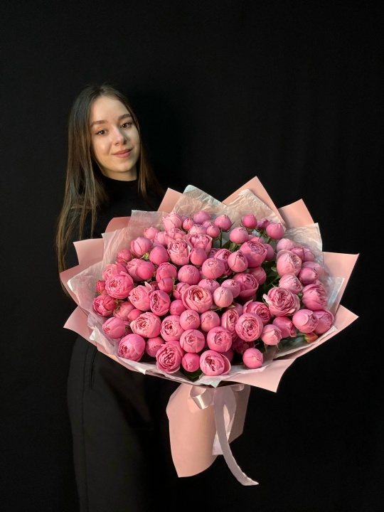   Кустовые пион розы Сильва Пинк 25 шт (мб 300)