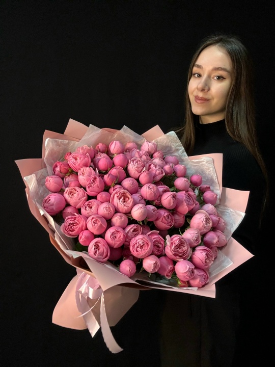   Кустовые пион розы Сильва Пинк 25 шт (мб 300)