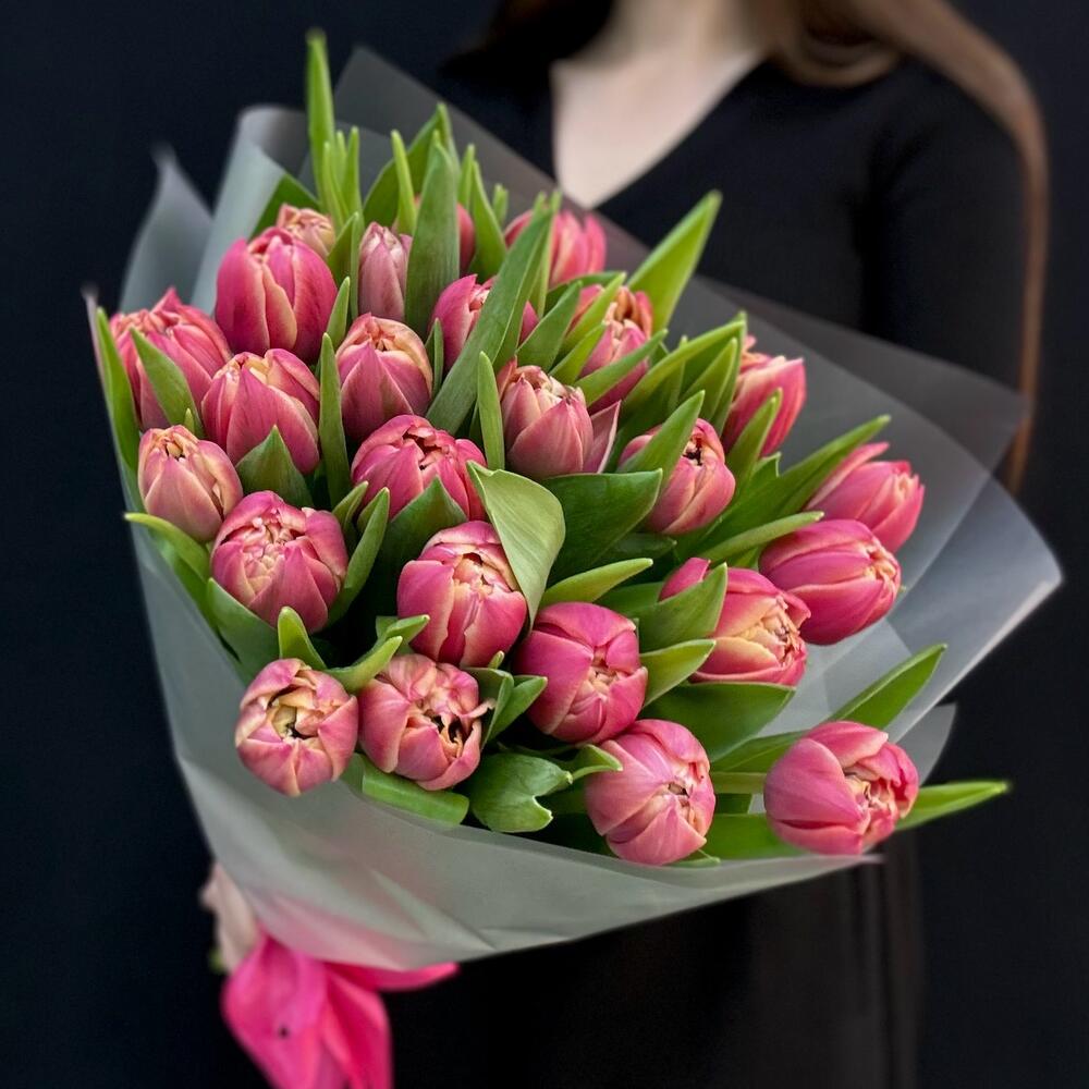 25 пион розовые тюльпаны (мб 214)