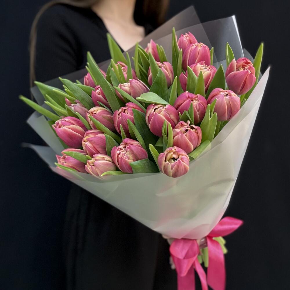25 пион розовые тюльпаны (мб 214)
