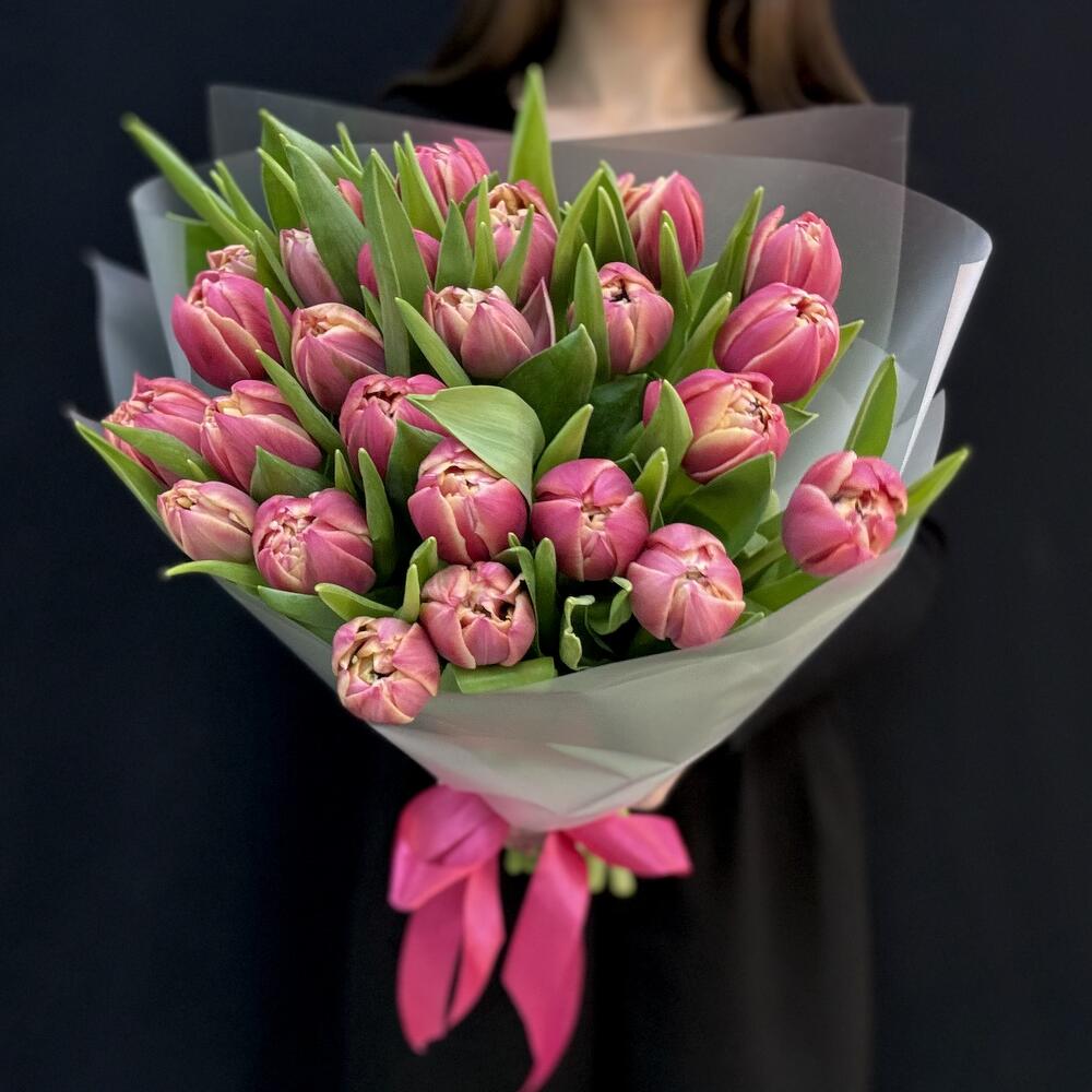 25 пион розовые тюльпаны (мб 214)