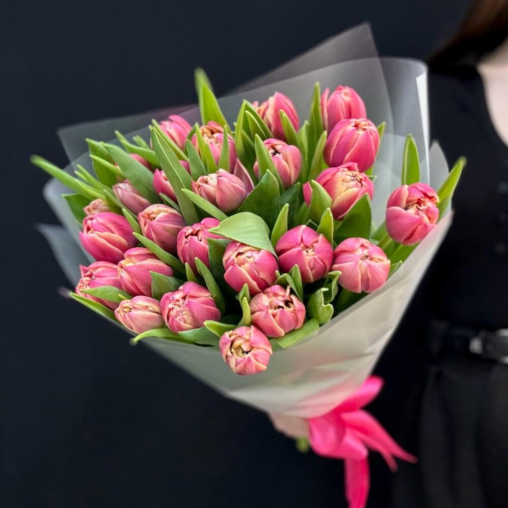 25 пион розовые тюльпаны (мб 214)