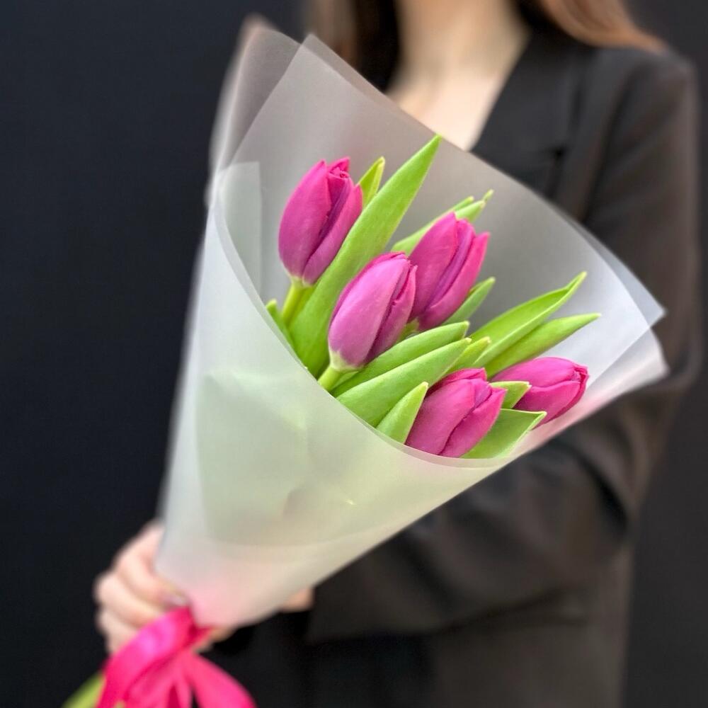 Букет комплимент розовые тюльпаны (мб 219)