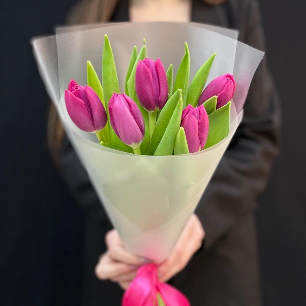 Букет комплимент розовые тюльпаны (мб 219)
