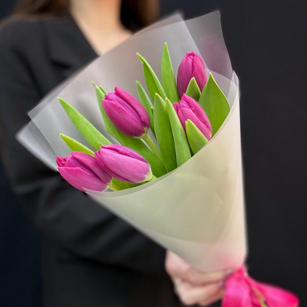 Букет комплимент розовые тюльпаны (мб 219)