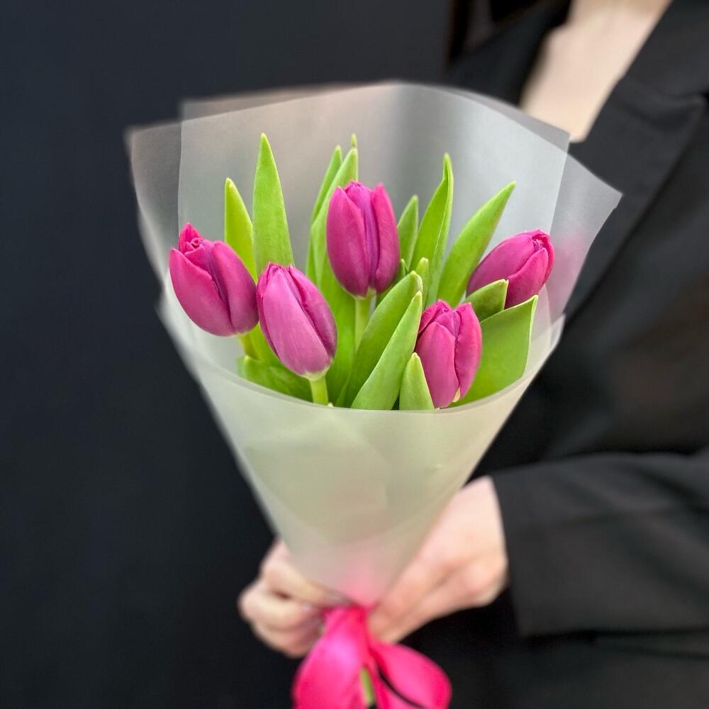 Букет комплимент розовые тюльпаны (мб 219)