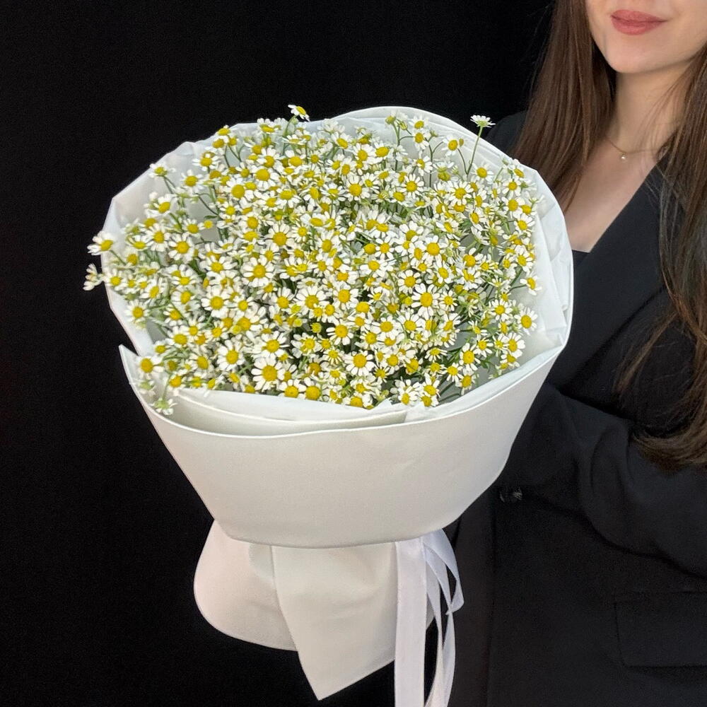 Букет из ромашек (матрикария) 15 шт