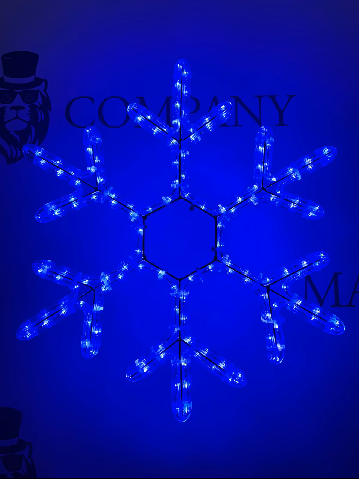 Снежинка световая, 50 см
