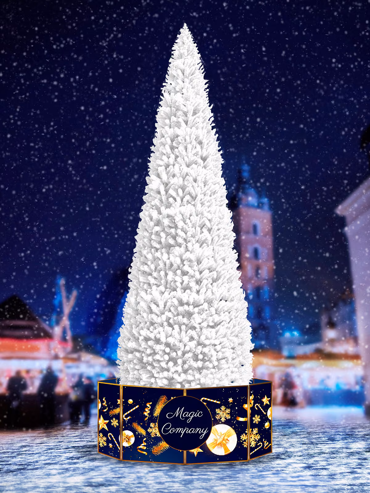 Ель каркасная «Евро» Белая