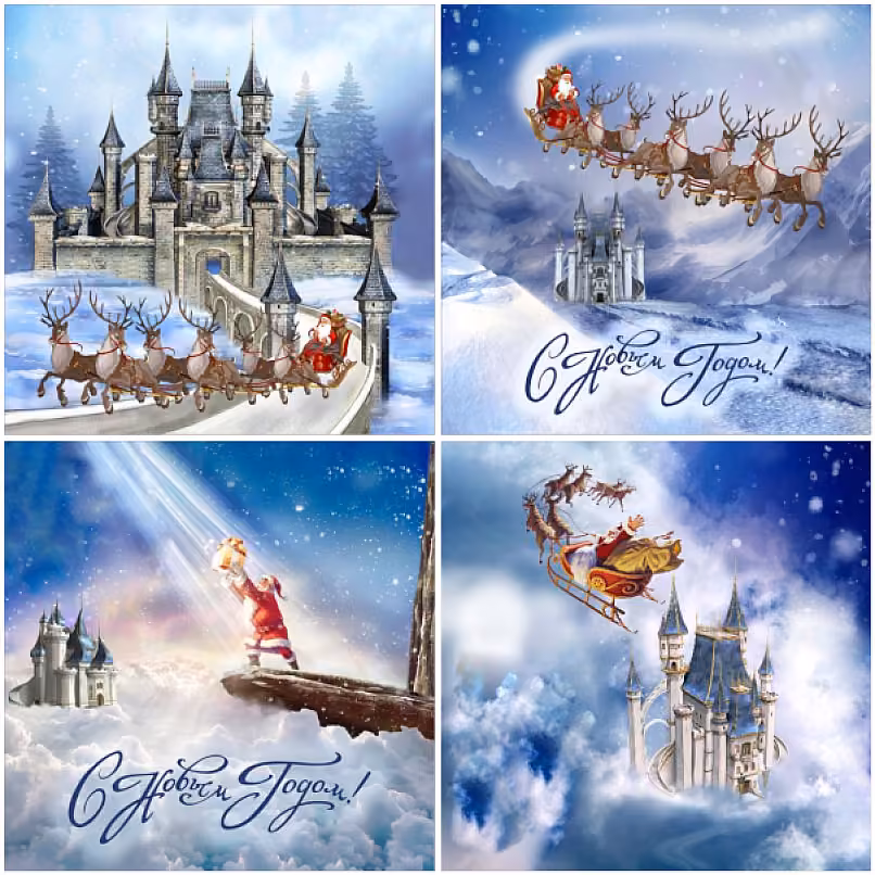 Комплект ограждений для каркасной ели, Magic
