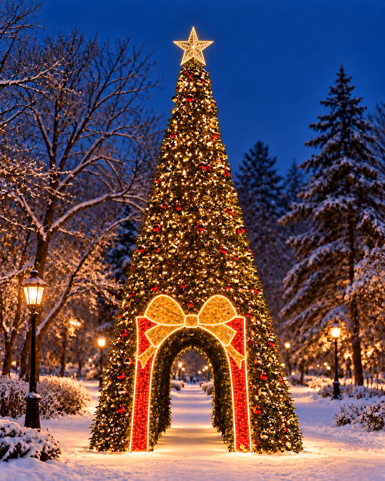 Ель с аркой