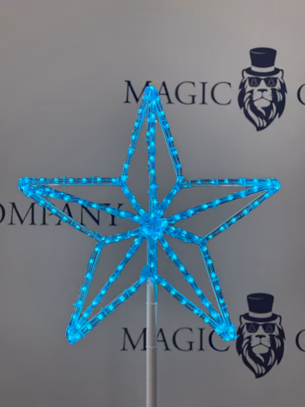Макушка для уличной ели «Кремлевская звезда» RGB