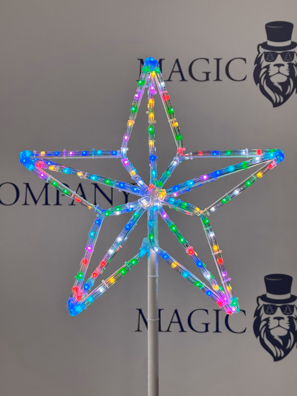 Макушка для уличной ели «Кремлевская звезда» RGB