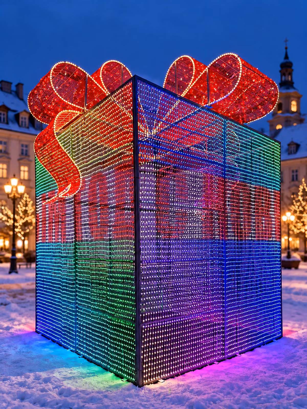 Световая фигура «Подарок Magic» RGB