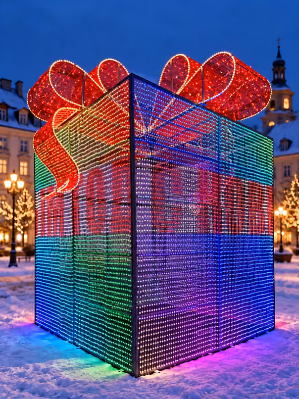Световая фигура «Подарок Magic» RGB