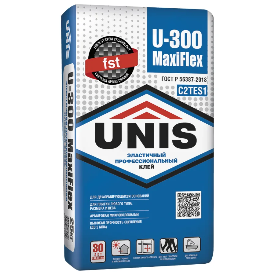 Unis U-300 MaxiFlex Клей для керамогранита