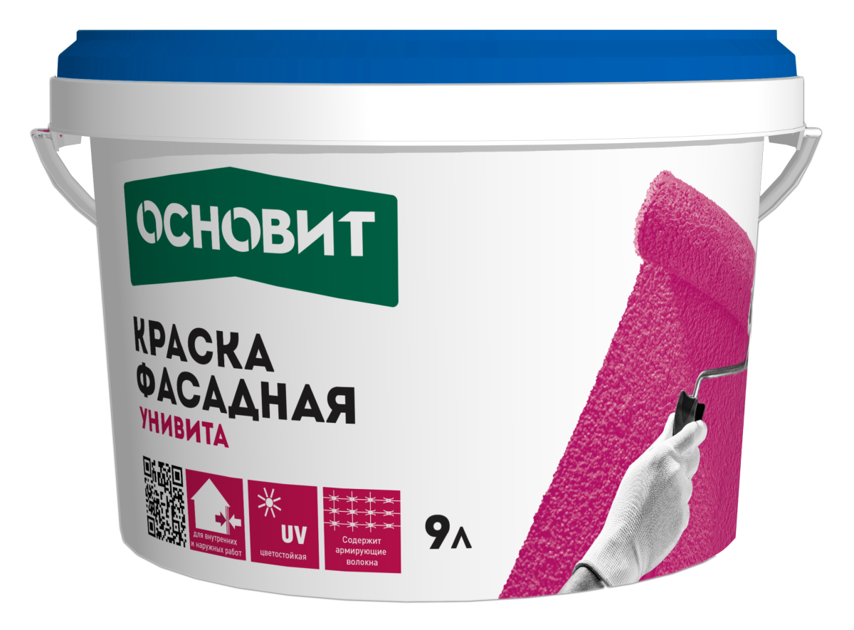 Основит Краска силиконовая фасадная Унивита СSl93 9 л