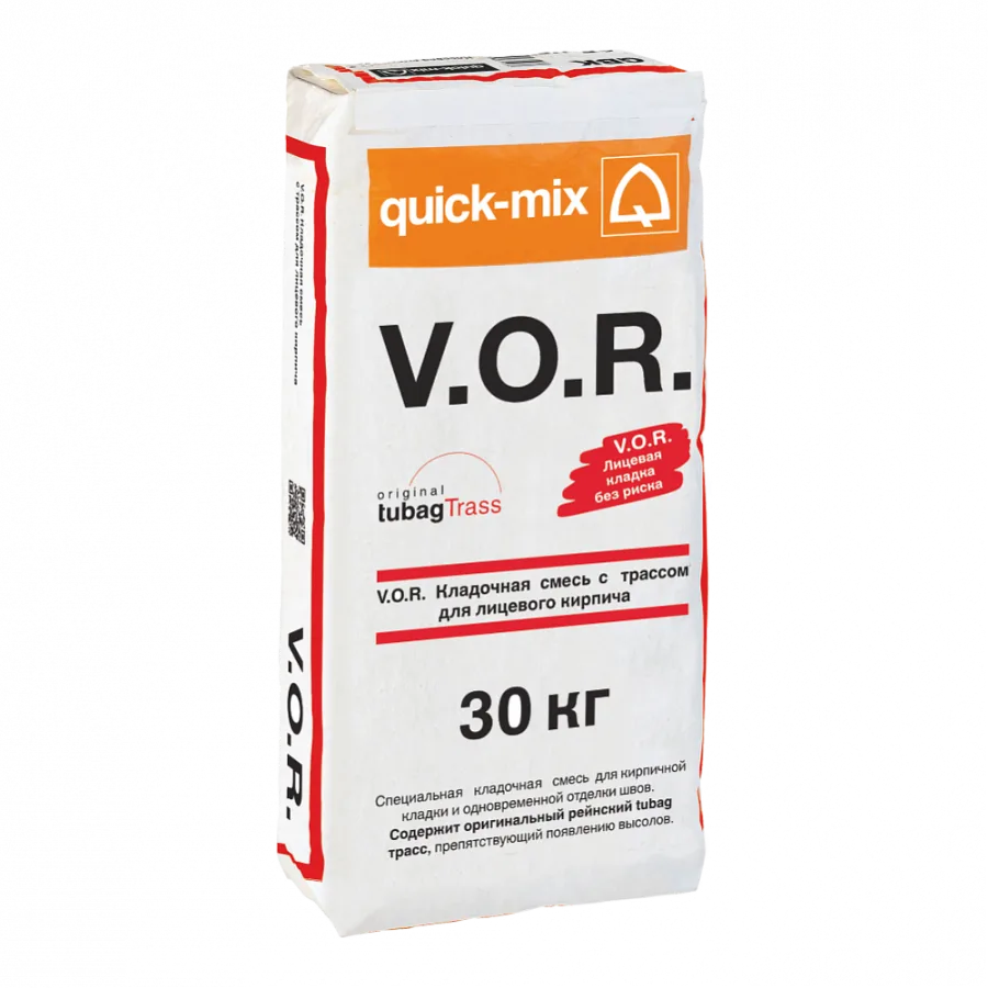 V.O.R. VK 01 Кладочная смесь с трассом для лицевого кирпича