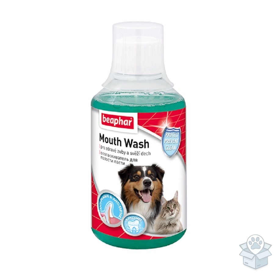 Beaphar: Mouth Wash Ополаскиватель для полости пасти, для кошек и собак, 250 мл