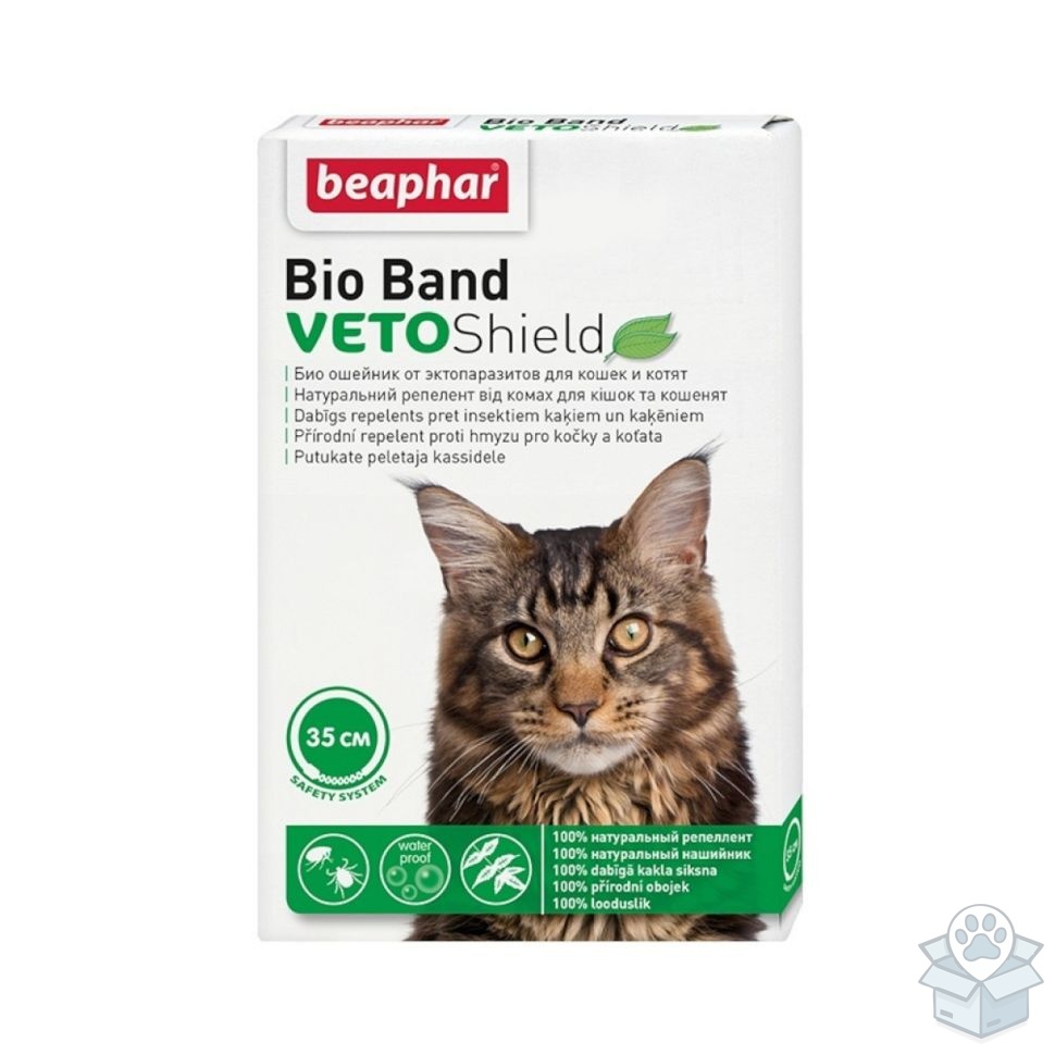 Beaphar: Bio Band VETOShield БИО Ошейник от эктопаразитов, для кошек и котят, 35 см