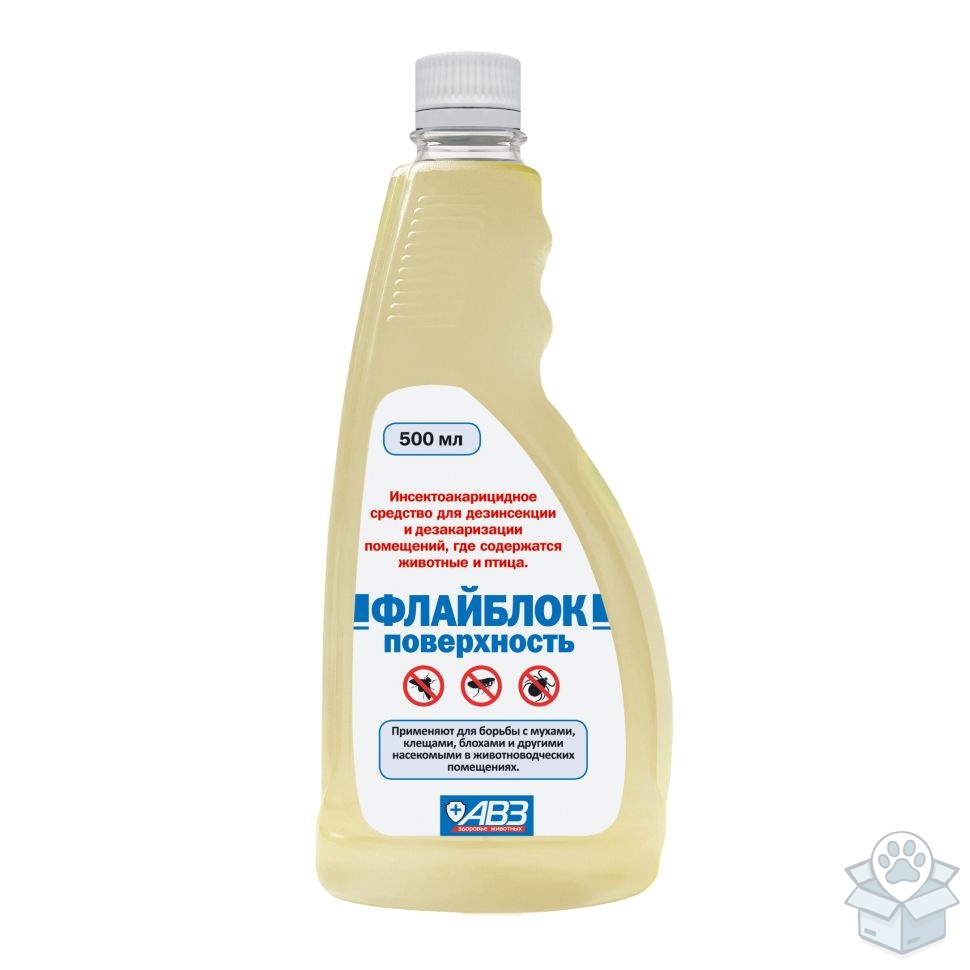 АВЗ: Флайблок поверхность, дезинсекция, дезакаризация помещений, 500 мл