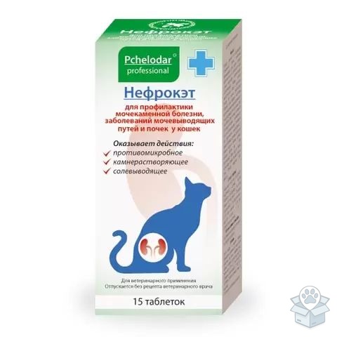 Пчелодар: Нефрокэт, для кошек, 15 табл./уп