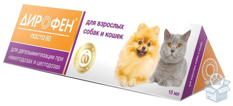Аpicenna: Дирофен, Паста 60, для кошек и собак, 10 мл