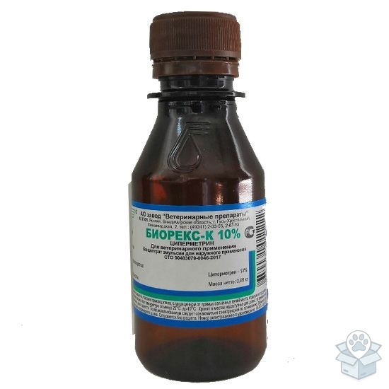 Завод ветеринарные препараты: Биорекс К 10%, 90 гр.