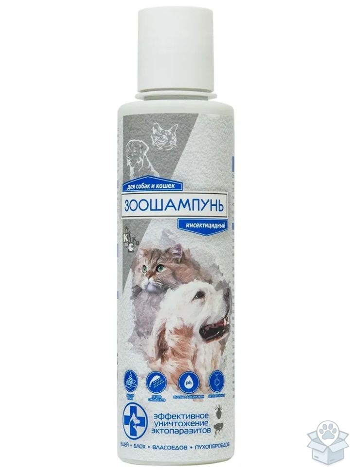 КиСка: Зоошампунь инсектицидный, для собак и кошек, с полынью, перметин, 230 мл