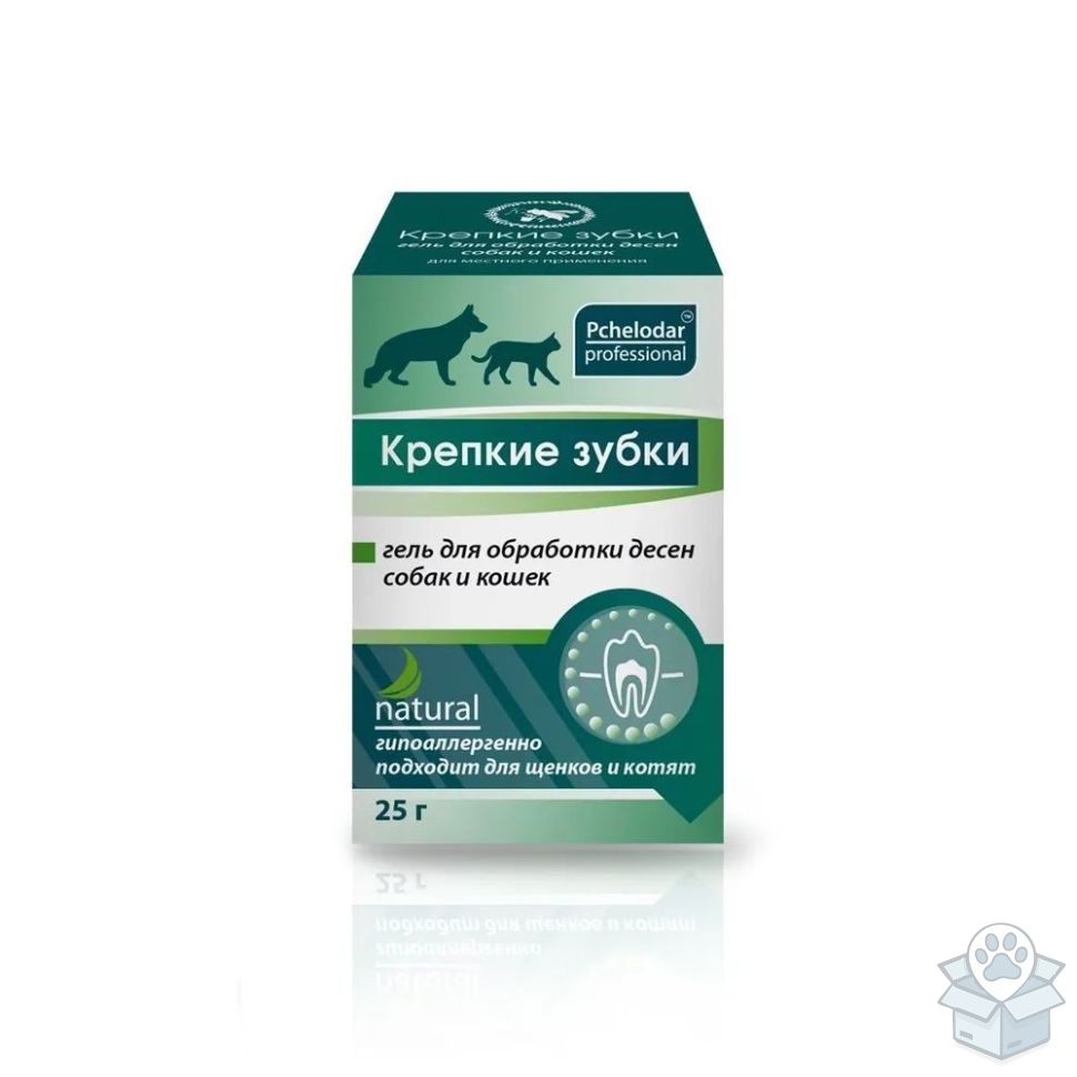Пчелодар, гель "Крепкие зубки", для собак и кошек, 25 мл