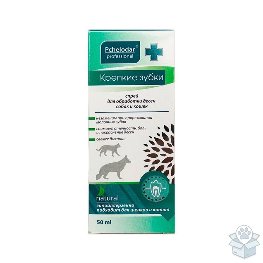 Пчелодар: спрей "Крепкие зубки" для кошек и собак, 50 мл