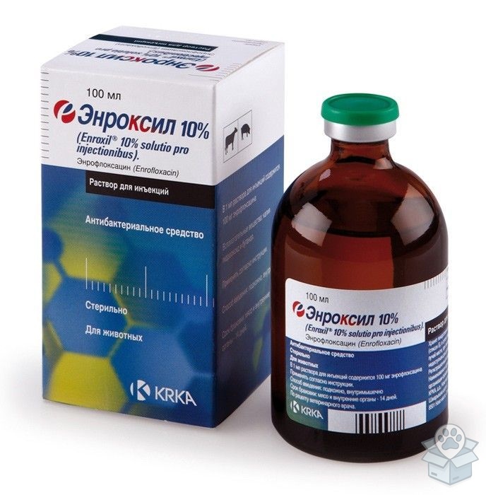 KRKA: Энроксил 10 %, р-р д/инъекций, 100 мл
