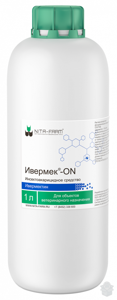 NitaFarm: Ивермек-ON, наружный раствор, 1 л