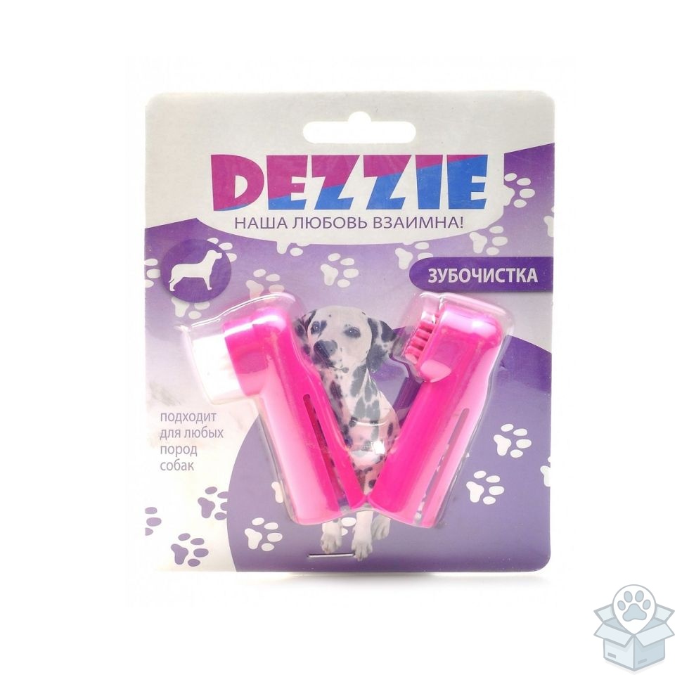 Dezzie: Набор зубных щеток на палец, для кошек и собак