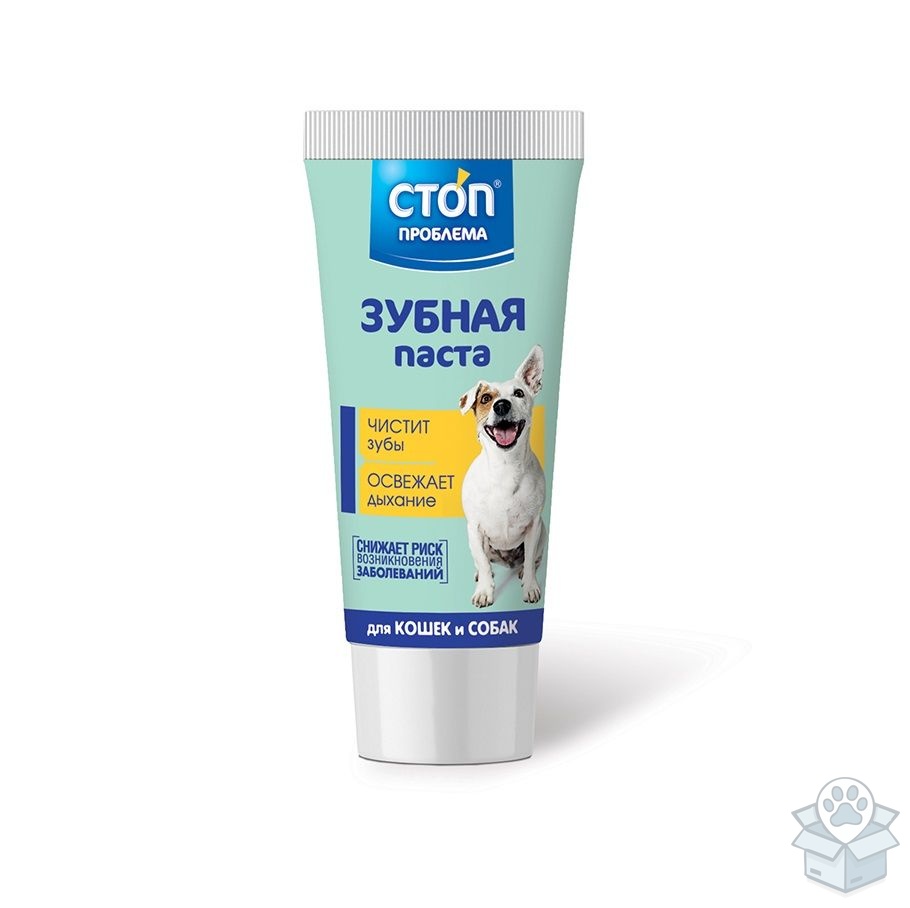 СТОП Проблема Зубная паста для кошек и собак с шалфеем, прополисом и календулой, 60 мл