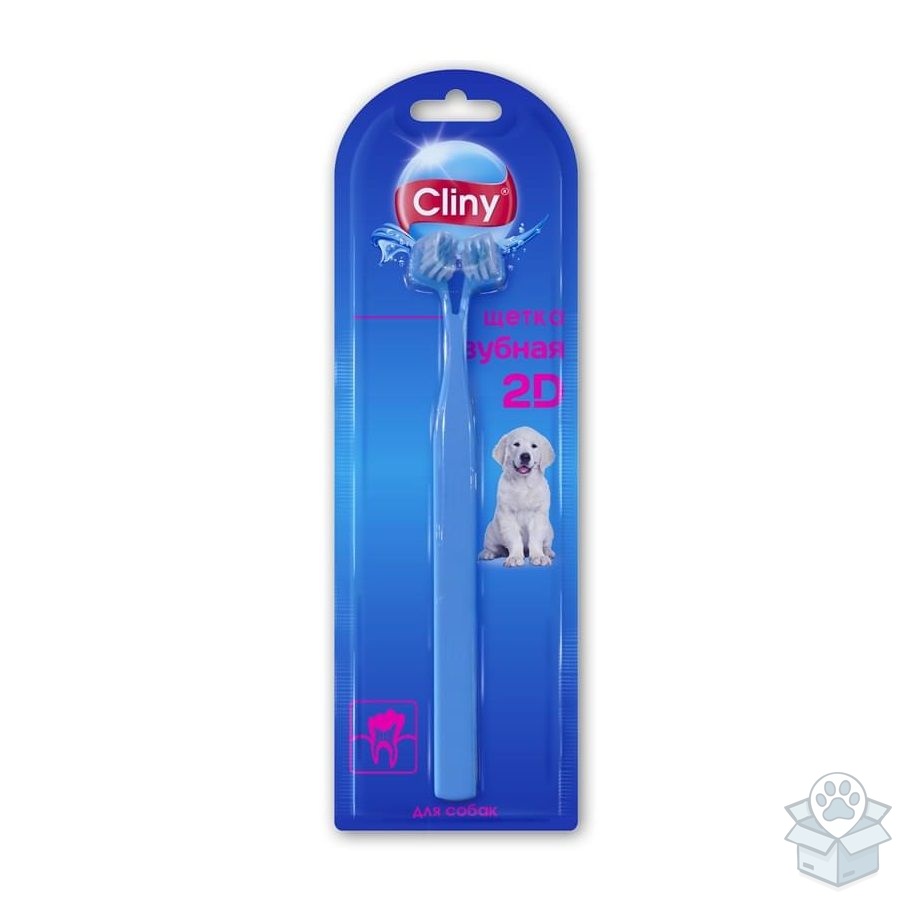 Экопром: Cliny 2D, Зубная щетка, для собак