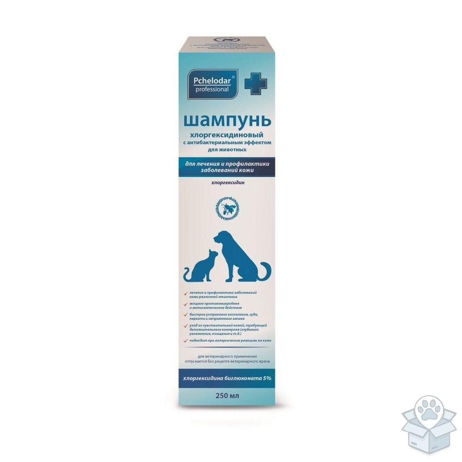 Пчелодар: Шампунь антибактериальный, с хлоргексидином 5%, 250 мл