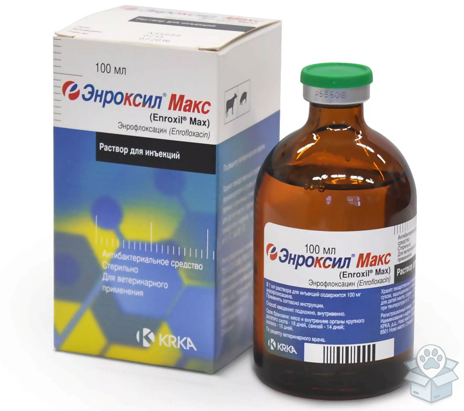 KRKA: Энроксил Макс, раствор для инъекций, 100 мл