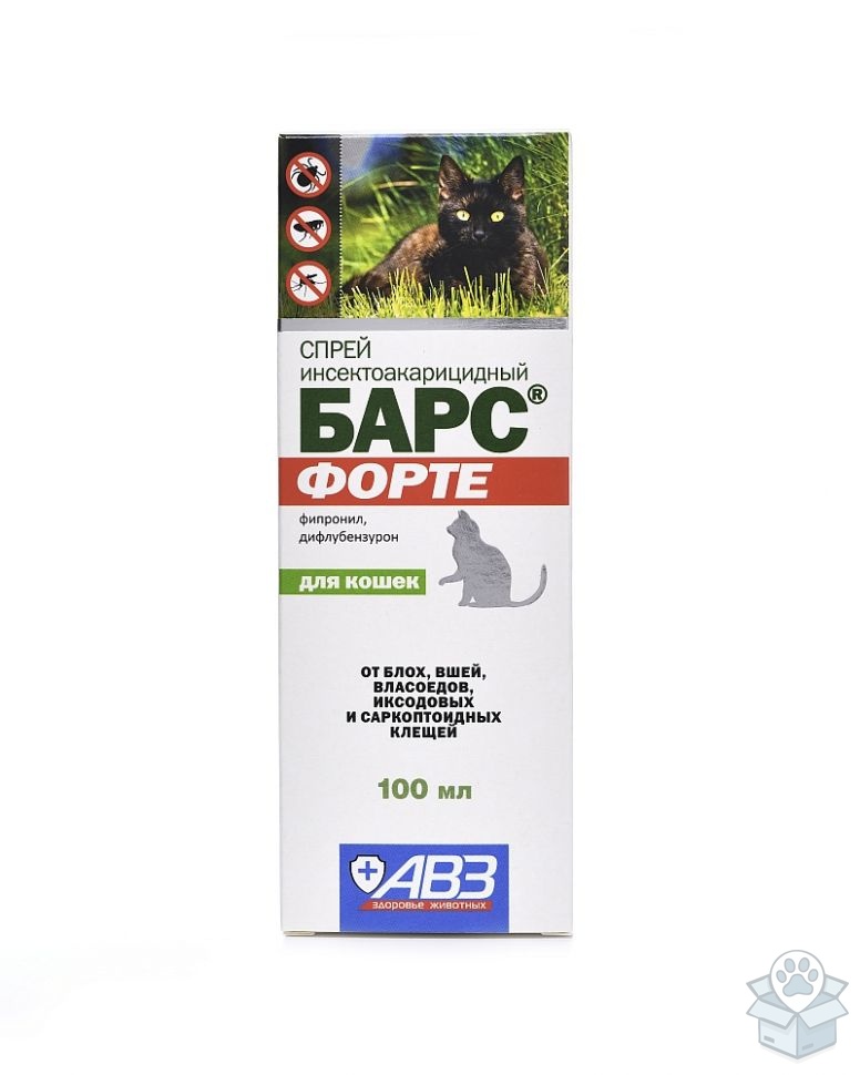 АВЗ: Барс Форте, спрей для кошек, 100 мл