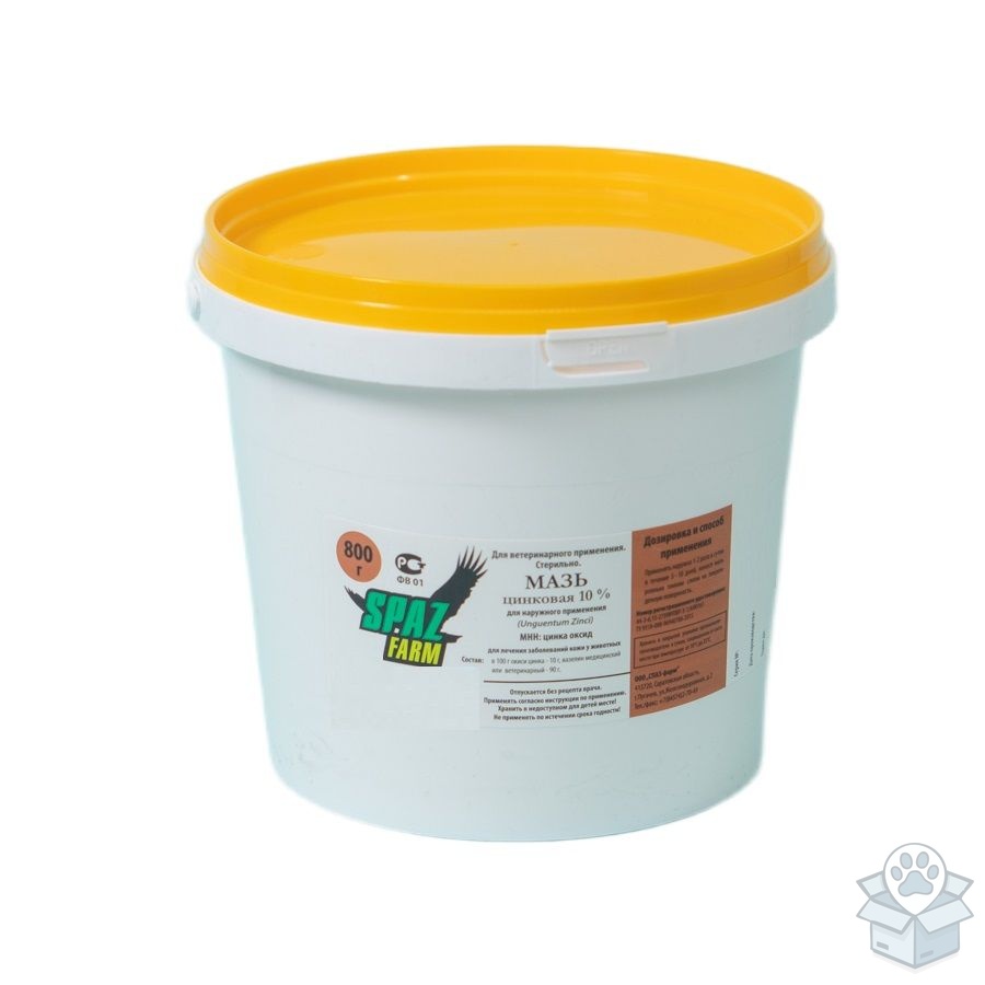 СПАЗ-фарм: Мазь цинковая 10 %, для наружного применения, 800 гр