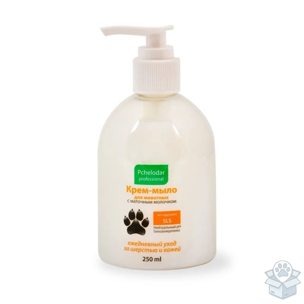 Пчелодар: Крем-мыло для животных, с маточным молочком, для лап, 250 мл